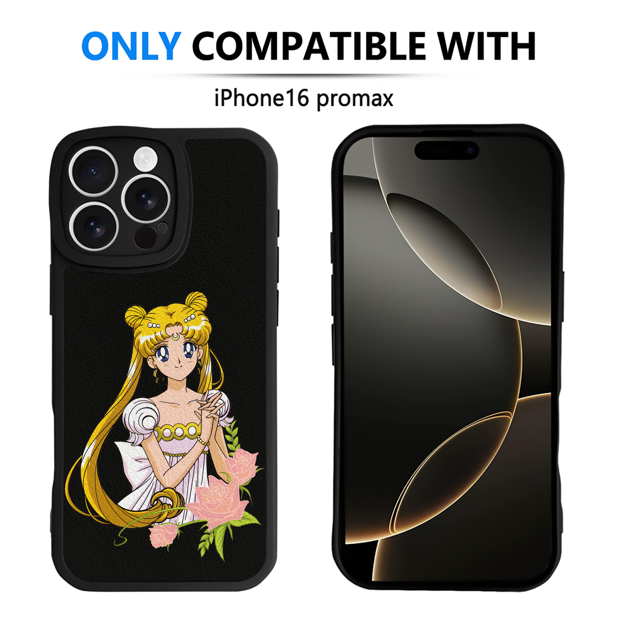 （画像用） 美少女戦士セーラームーン 愛野 美奈子 あいの みなこ Sailor Moon Aino Minako 【iPhone 16シリーズ対応】シリコンスマホケース（レザー調） 材質：シリコン